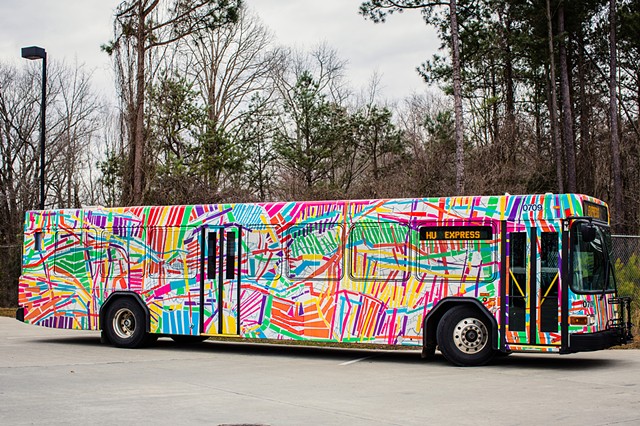MOBILE MURAL

Chapel Hill Transit bus
Chapel Hill, NC

Commissioned by Town of Chapel Hill, Chapel Hill Public Arts, Chapel Hill Transit with support from Orange County Arts Commission

2013

photo: Nick Pironio