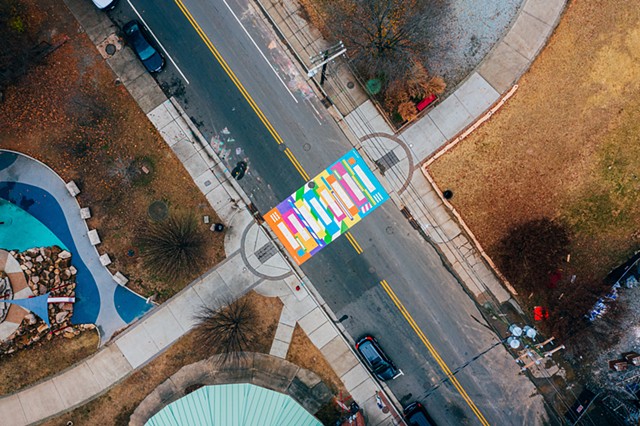 Popping! 
Durham, NC 
501 Foster St at Durham Central Park 
2019 

Commissioned by Durham Arts Council for City of Durham and funded by the NEA, NC Arts Council and additional public/ private partners.

photo: Estlin Haiss