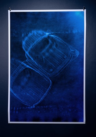 cyanotype photogram by Samantha Sethi at Creative Alliance