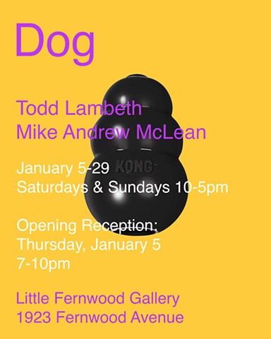 Two person exhibition with Mike Andrew McLean January 2023