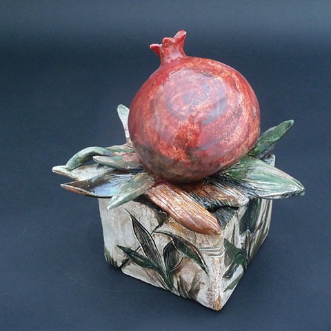 Box with Pomegranate Lid, View 1
SOLD