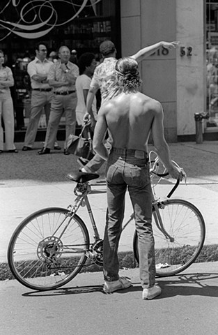 Man with Bicycle (1976 NYC Gay Pride Parade)
