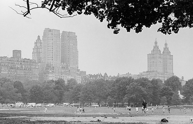 Baseball Players in Central Park