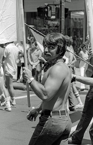 Man Wearing a Bandana (1976 NYC Gay Pride Parade)