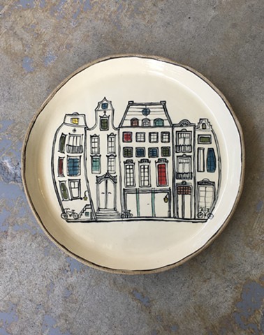 Old city serving dish