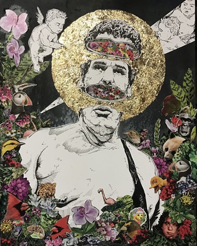 Andre the Giant Collage Art