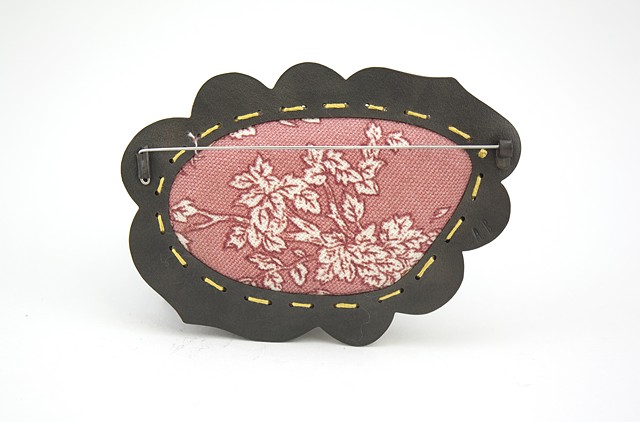 Embroidered Hollycock Flowers