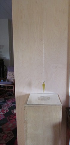plumb bob device of measuring memory ilona pachler art