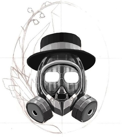 Breaking Bad: Heisenberg tattoo design sketch #1