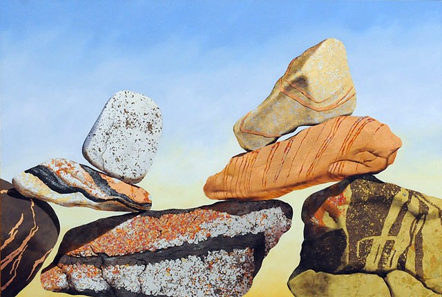 stones, cairns, sedona, makara