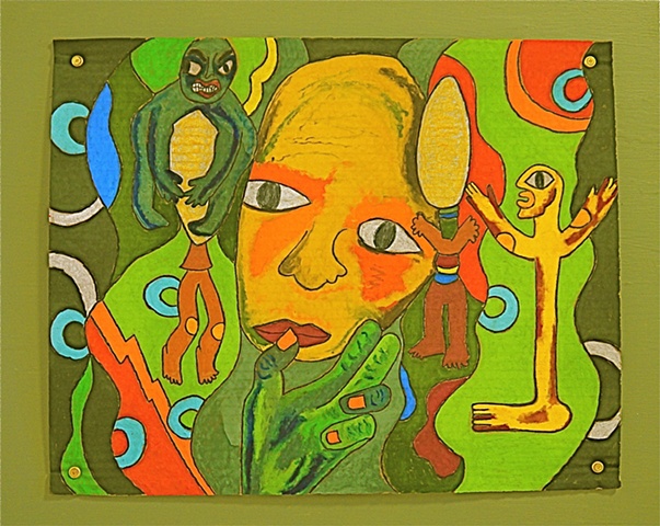  jenniferbeinhacker.com “self taught” pastels “water soluble pastels” “visionary art” “outsider art” “ “raw art” “art brut” “naïf art” “primitive art” “deviant art” “modern art” “contemporary art” “art on cardboard” men women children fish hands faces chi