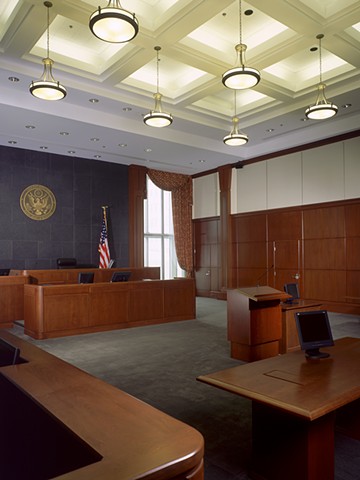 Courtroom, Erie Federal Courthouse, Erie Pennsylvania