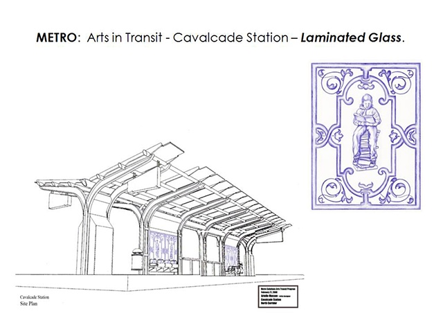 Metro - Light Rail Transit-
Houston, Texas.
"Cavalcade"
Platform Design.
Windscreens with Laminated Glass.
