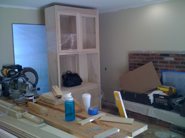 Thornburg Family Room--new cabinets