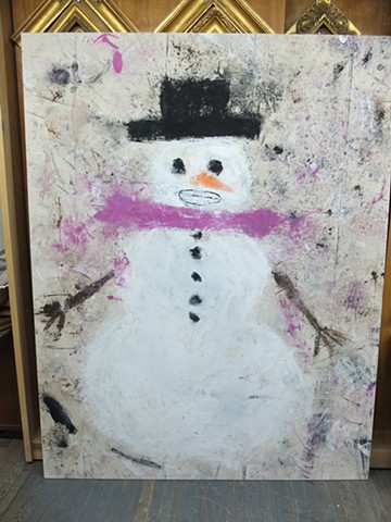 Studio: Long Island City, NY
Snowman: 84x62in