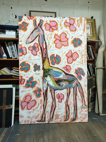 Studio: Long Island City, NY
Giraffe Painting for WHIT Clothing