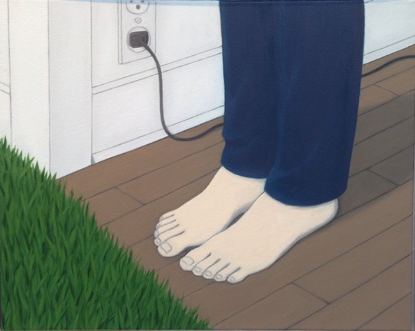 Feet, Floor, Grass