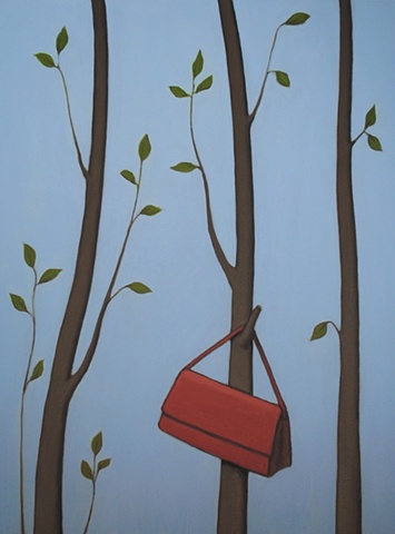 Three Trees, One Red Purse  
(SOLD)