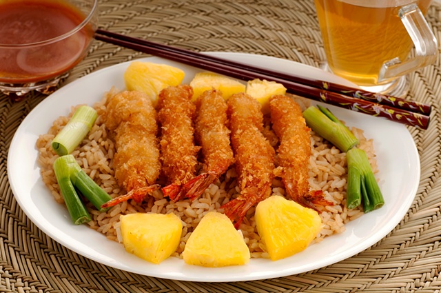 Torepedo-shrimp rice dinner