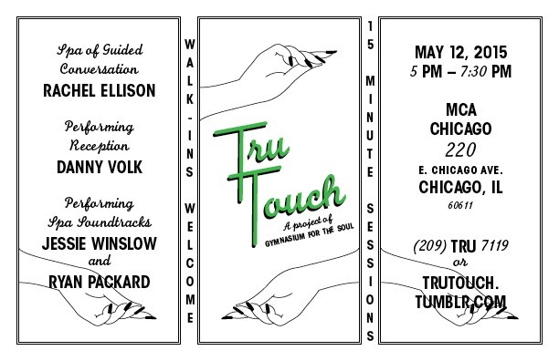 Flyer for Tru Touch: Spa of Guided Conversation, Designed by David Giordano