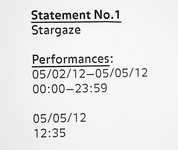 Statement No. 1: Stargaze