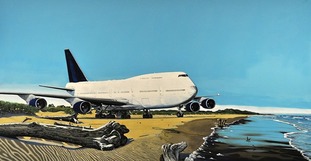 Bellwether 2018 Boeing 747 Leiv Fagereng painting