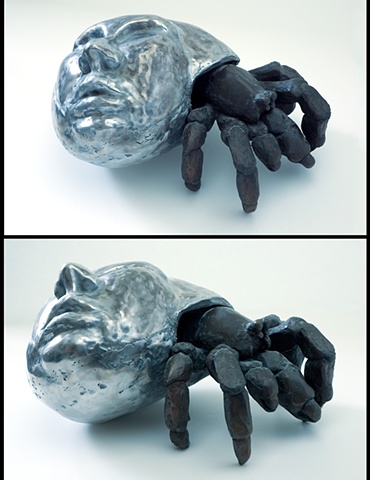 Bronze sculpture crab art 