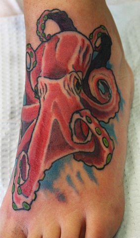 Octopus Foot Tattoo