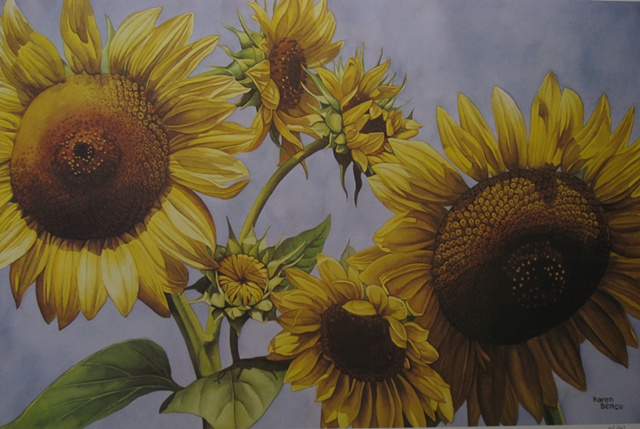 Sunflowers in the Sky-Unframed