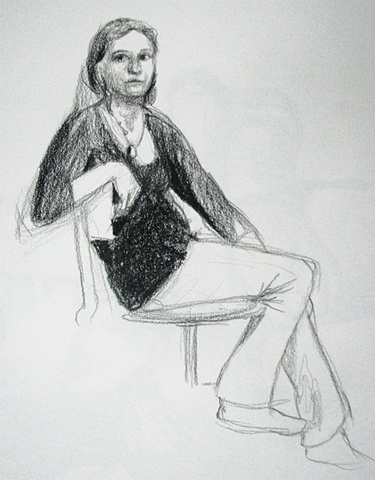 drawing of Kylee Barton by Chris Mona