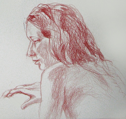 drawing of MaryAnne Tom by Chris Mona