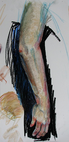 drawing of female arm by Chris Mona