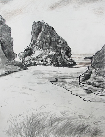drawing of Coastal California by Chris Mona