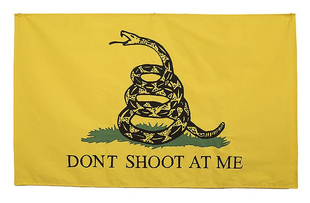 Gadsden Flag Don't Tread on Me Don't Shoot at Me Gun Violence Fiber Art
