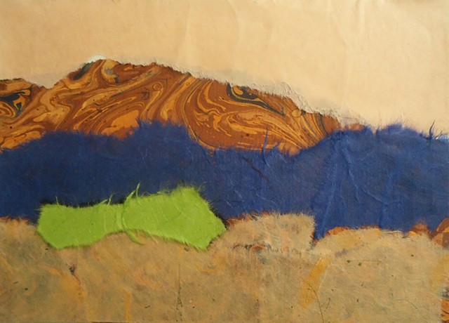 abstract landscape collage