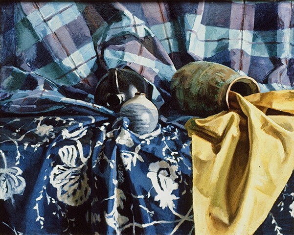 Still Life with Patterned Cloth