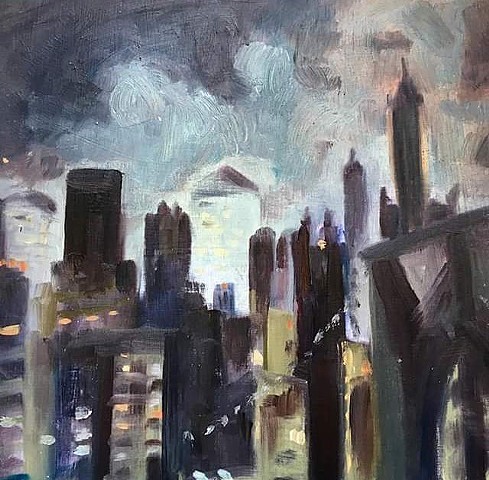 landscape art, urban landscape, 9/11 art, new york art