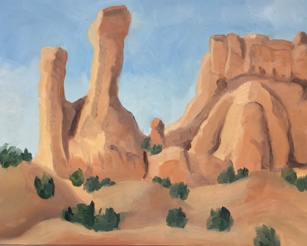 New Mexico Paintings, landscape painting, oil painting, all prima painting, plein air painting, painting on site