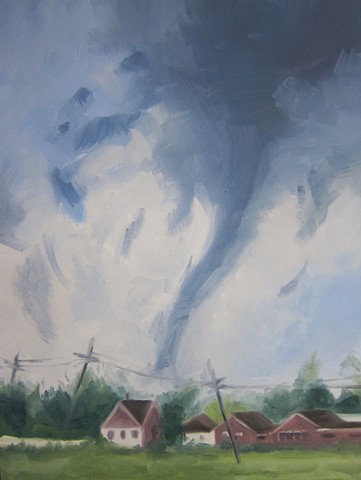 landscape painting, climate change, alla prima painting, storm painting