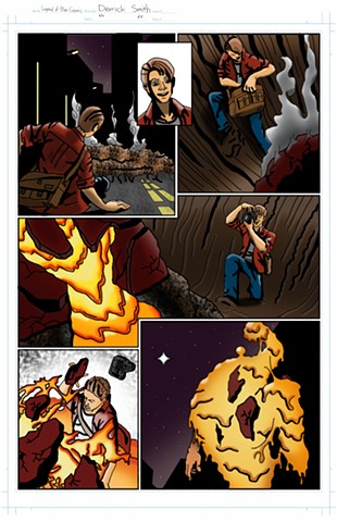 "The Legend of Blue Cosmic" issue 1, page 5 colors