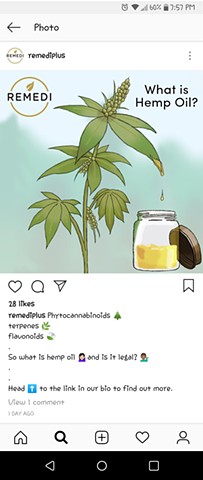 Remedi Plus Illustration used for Instagram post