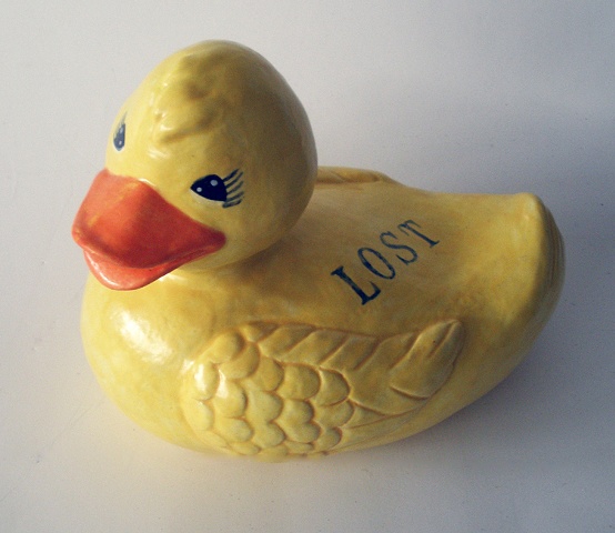 ceramic rubber duck by Linda S Fitz Gibbon