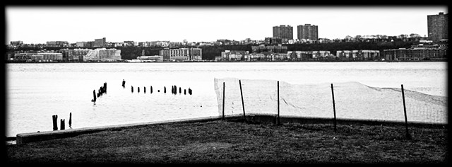 Image of Fence, Upper West Side, UWS, Manhattan, NYC, New York City, Hudson River, by Judith Ebenstein