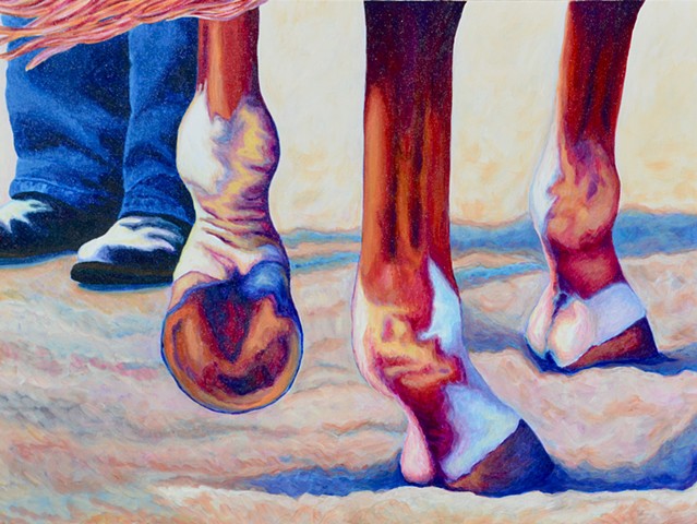 "Getting to the Feet 2"
from
"Horses in Motion" series