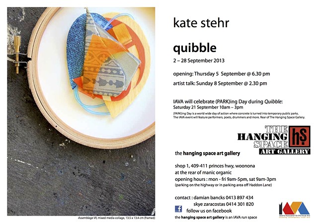 'Quibble' Solo Exhibition - September 2013