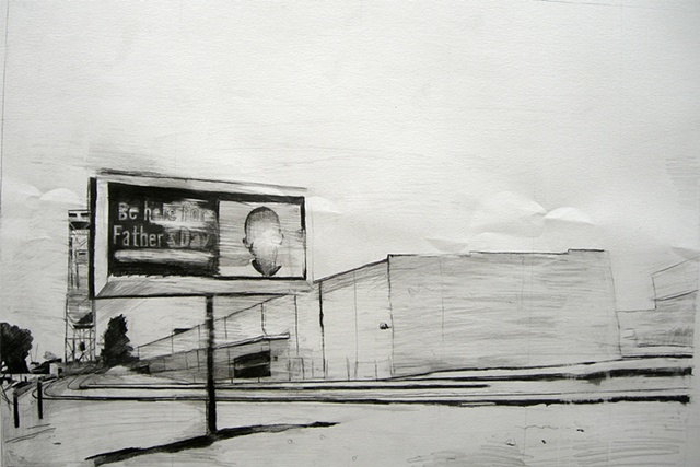 Carl Auge, graphite on paper
