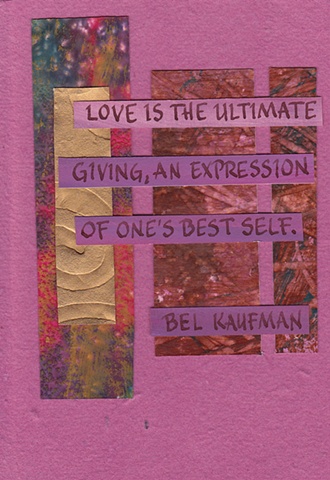 Bel Kaufman - One's Best Self