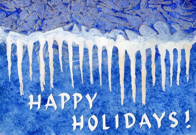 Happy Holidays - Icicles