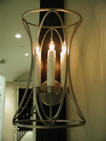 Stainless sconce