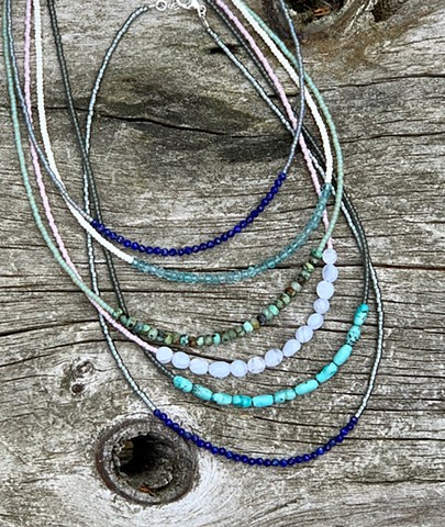 gemstone strand necklace.
